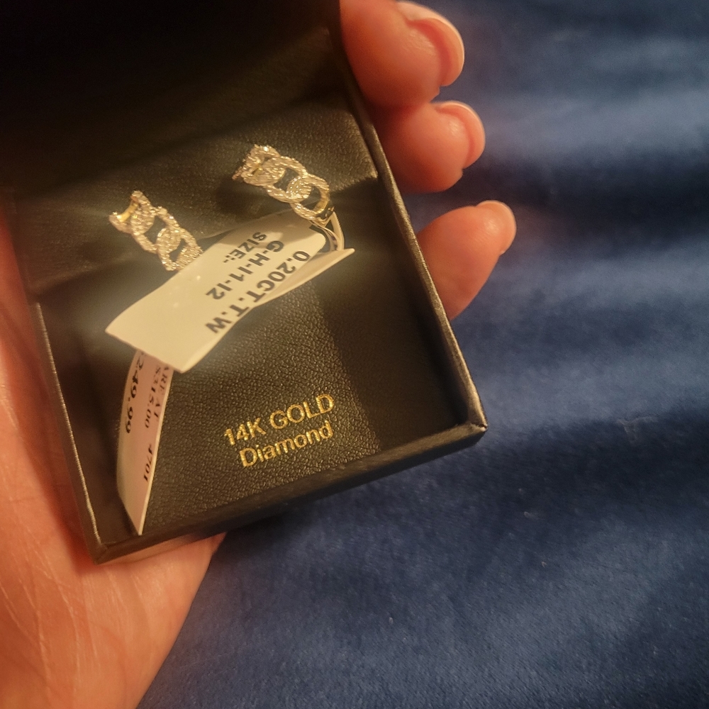 Diamond Cuban Link earrings